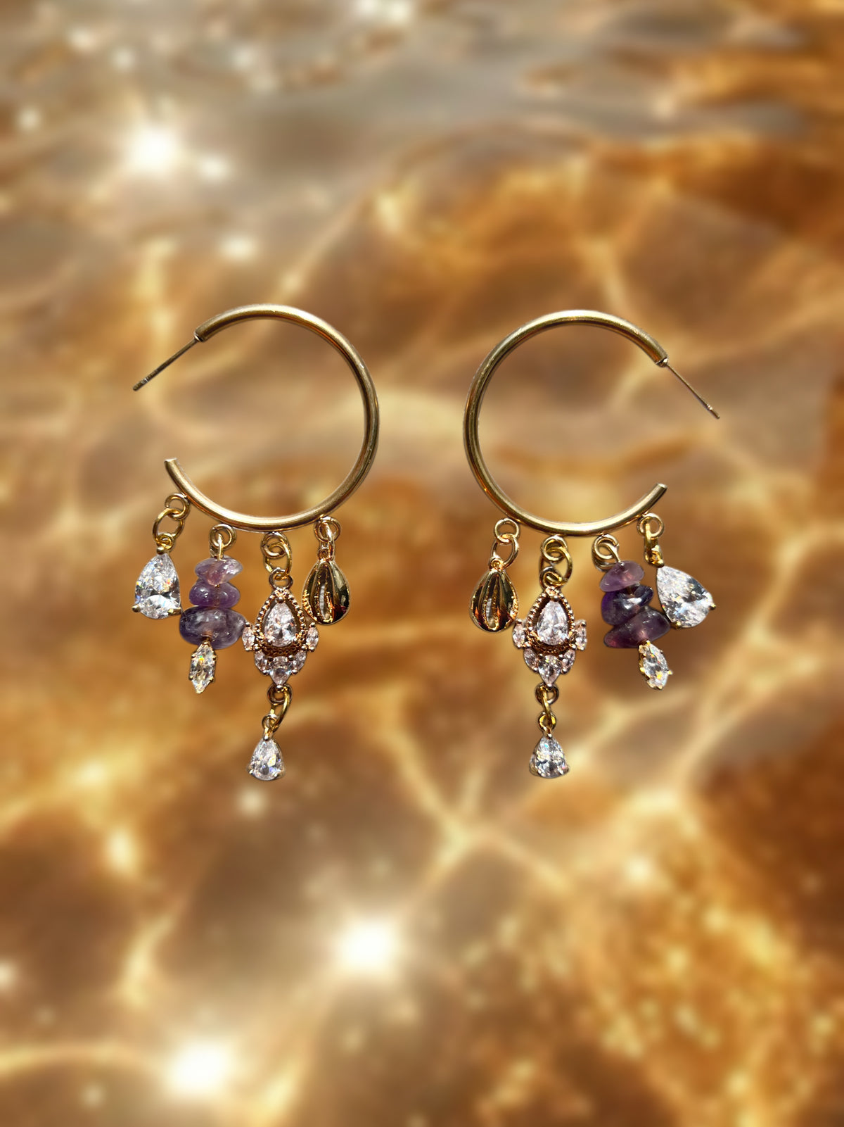 Amethyst earrings