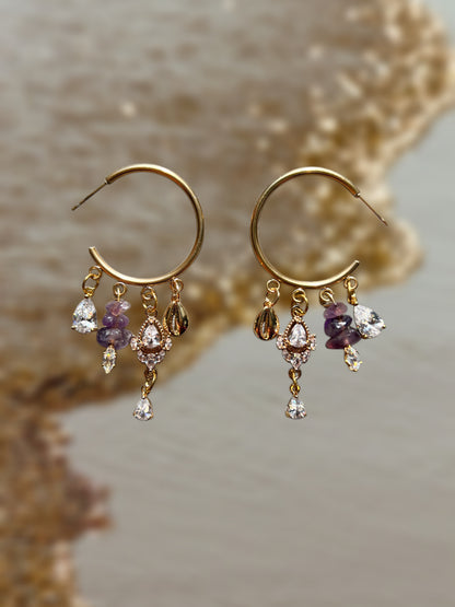 Amethyst earrings