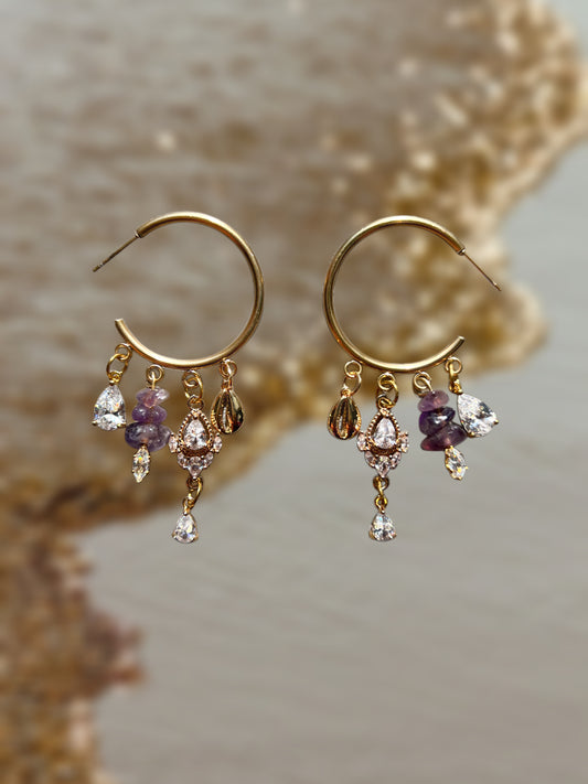 Amethyst earrings
