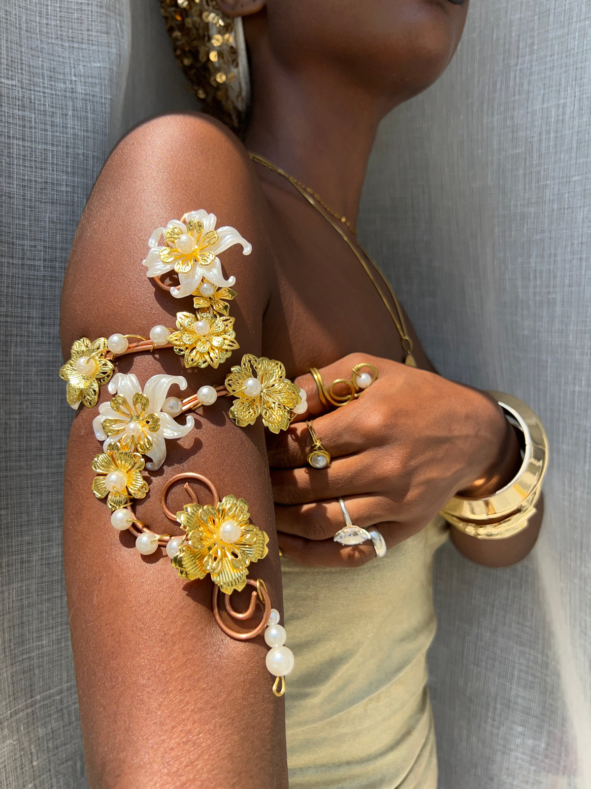 Copper pearl blossom