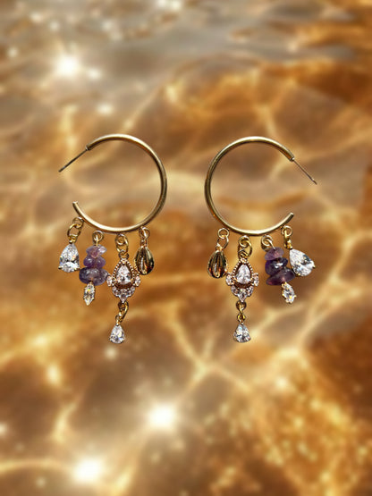 Amethyst earrings