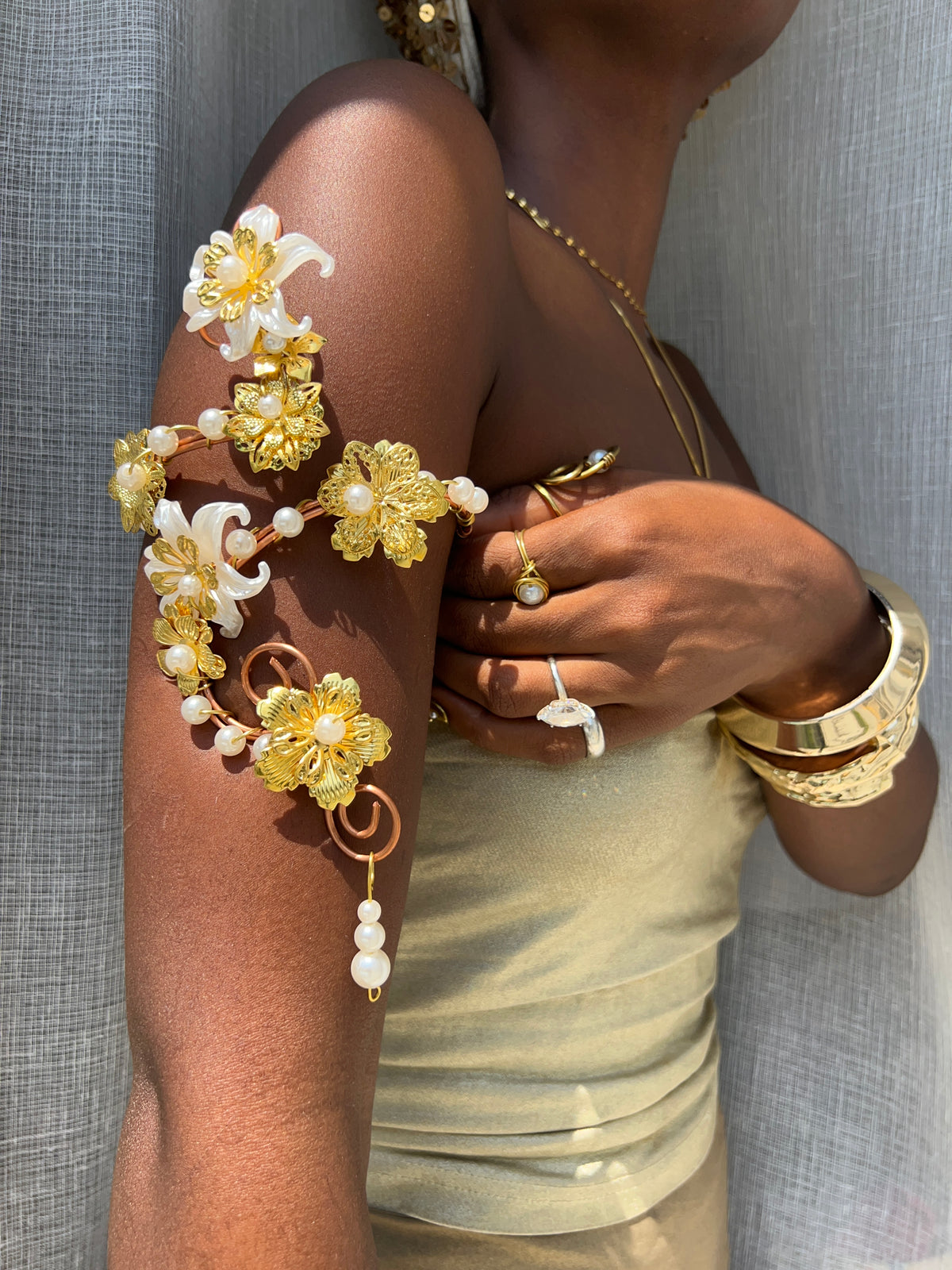 Copper pearl blossom